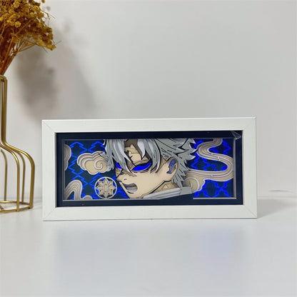 Anime-Themed RGB Paper Carving Lamp, Multi-Color Modes, with Remote & Touch Dimming