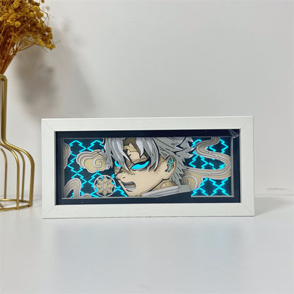 Anime-Themed RGB Paper Carving Lamp, Multi-Color Modes, with Remote & Touch Dimming