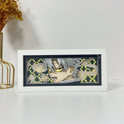 Anime-Themed RGB Paper Carving Lamp, Multi-Color Modes, with Remote & Touch Dimming