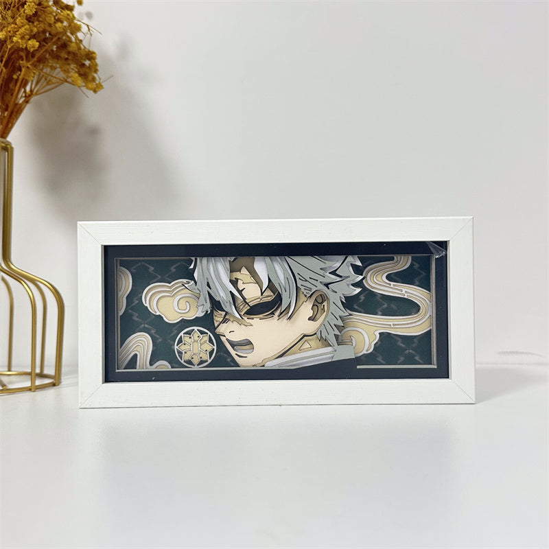 Anime-Themed RGB Paper Carving Lamp, Multi-Color Modes, with Remote & Touch Dimming