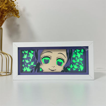 Anime-Themed RGB Paper Carving Lamp, Multi-Color Modes, with Remote & Touch Dimming