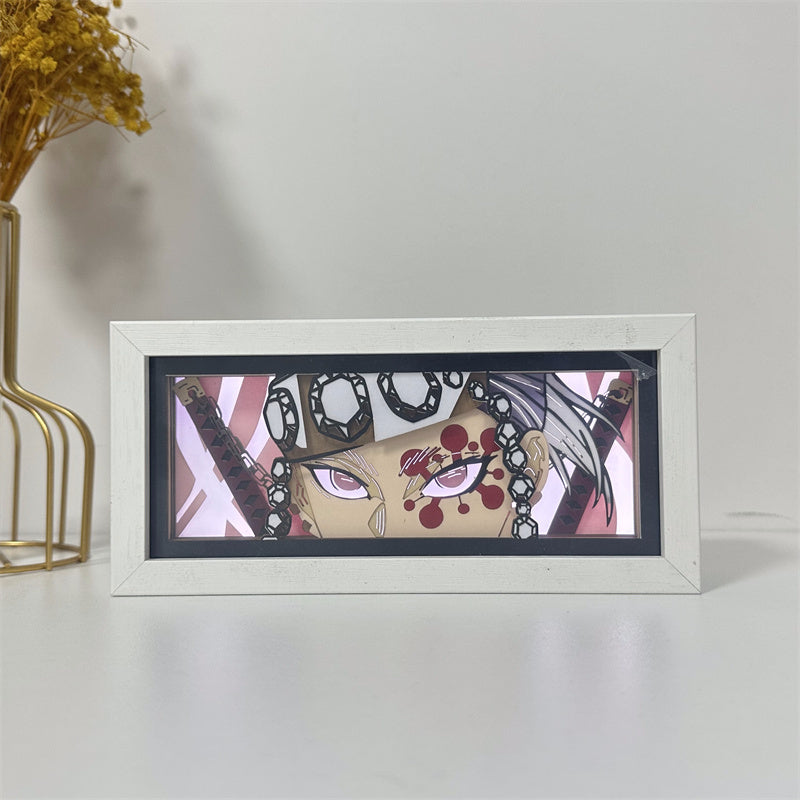 Anime-Themed RGB Paper Carving Lamp, Multi-Color Modes, with Remote & Touch Dimming