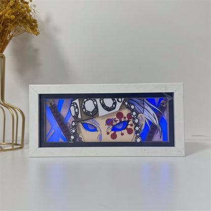 Anime-Themed RGB Paper Carving Lamp, Multi-Color Modes, with Remote & Touch Dimming