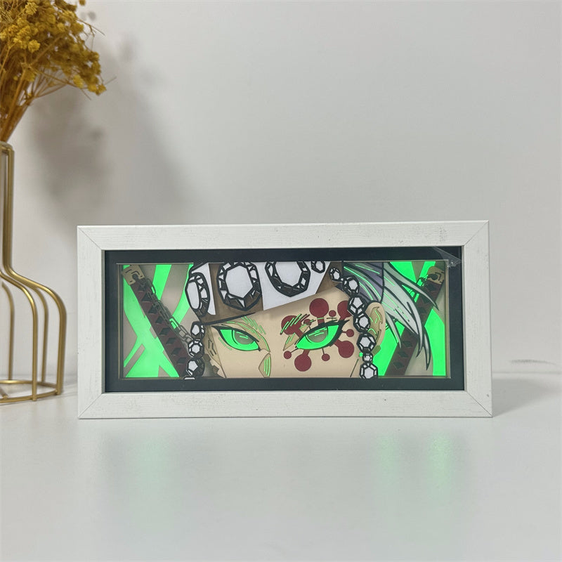 Anime-Themed RGB Paper Carving Lamp, Multi-Color Modes, with Remote & Touch Dimming