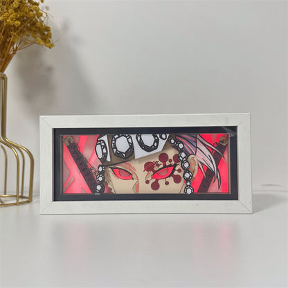 Anime-Themed RGB Paper Carving Lamp, Multi-Color Modes, with Remote & Touch Dimming