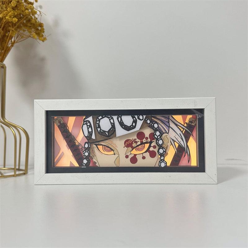 Anime-Themed RGB Paper Carving Lamp, Multi-Color Modes, with Remote & Touch Dimming