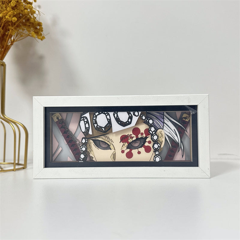 Anime-Themed RGB Paper Carving Lamp, Multi-Color Modes, with Remote & Touch Dimming