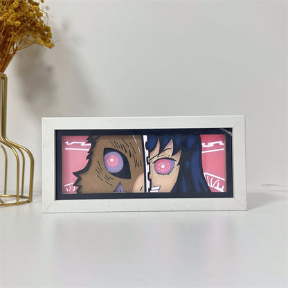 Anime-Themed RGB Paper Carving Lamp, Multi-Color Modes, with Remote & Touch Dimming