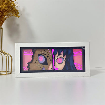 Anime-Themed RGB Paper Carving Lamp, Multi-Color Modes, with Remote & Touch Dimming