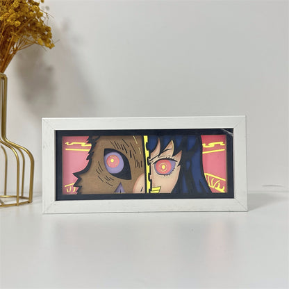 Anime-Themed RGB Paper Carving Lamp, Multi-Color Modes, with Remote & Touch Dimming