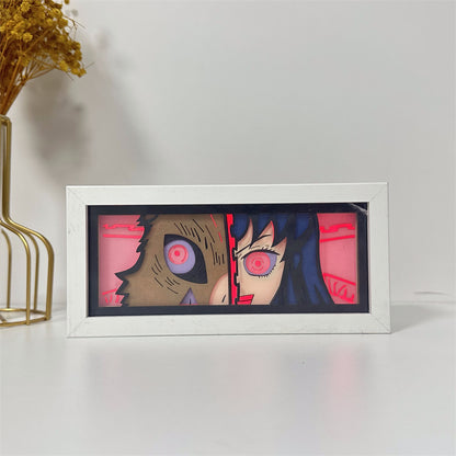 Anime-Themed RGB Paper Carving Lamp, Multi-Color Modes, with Remote & Touch Dimming