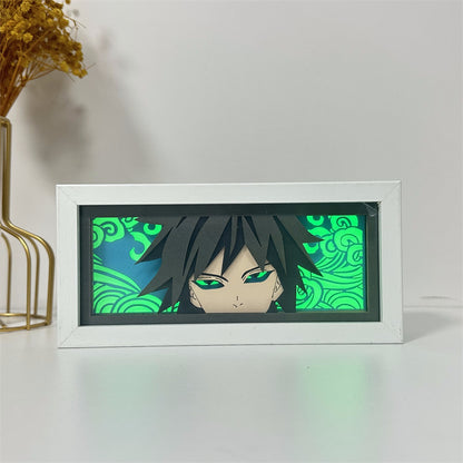 Anime-Themed RGB Paper Carving Lamp, Multi-Color Modes, with Remote & Touch Dimming