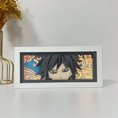 Anime-Themed RGB Paper Carving Lamp, Multi-Color Modes, with Remote & Touch Dimming