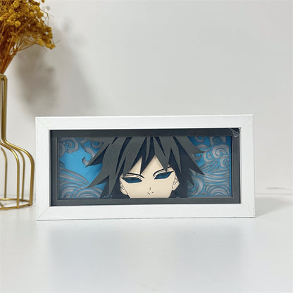 Anime-Themed RGB Paper Carving Lamp, Multi-Color Modes, with Remote & Touch Dimming