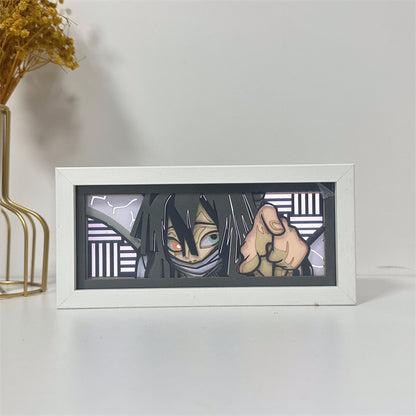 Anime-Themed RGB Paper Carving Lamp, Multi-Color Modes, with Remote & Touch Dimming