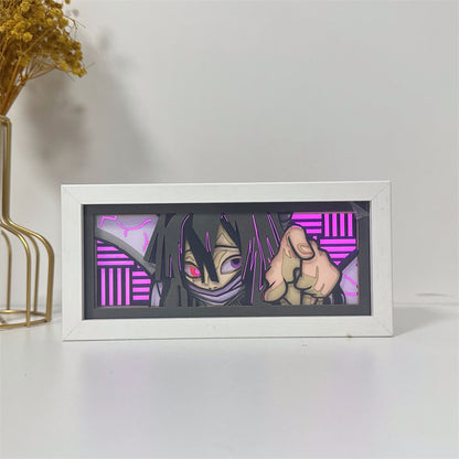Anime-Themed RGB Paper Carving Lamp, Multi-Color Modes, with Remote & Touch Dimming
