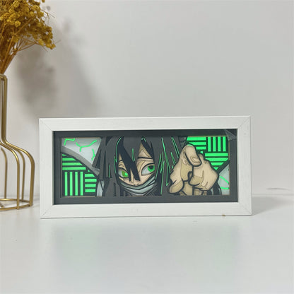Anime-Themed RGB Paper Carving Lamp, Multi-Color Modes, with Remote & Touch Dimming