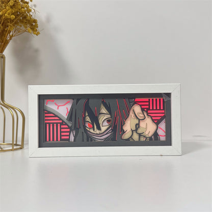 Anime-Themed RGB Paper Carving Lamp, Multi-Color Modes, with Remote & Touch Dimming