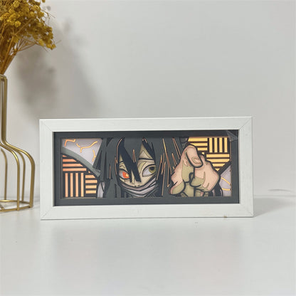 Anime-Themed RGB Paper Carving Lamp, Multi-Color Modes, with Remote & Touch Dimming