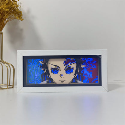 Anime-Themed RGB Paper Carving Lamp, Multi-Color Modes, with Remote & Touch Dimming