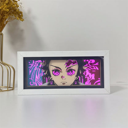 Anime-Themed RGB Paper Carving Lamp, Multi-Color Modes, with Remote & Touch Dimming