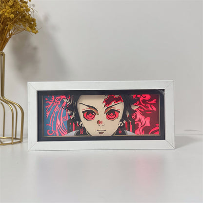 Anime-Themed RGB Paper Carving Lamp, Multi-Color Modes, with Remote & Touch Dimming
