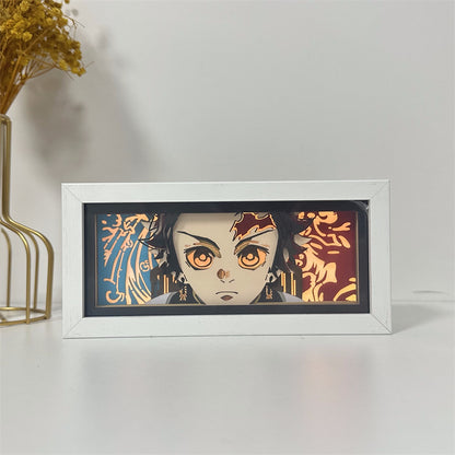 Anime-Themed RGB Paper Carving Lamp, Multi-Color Modes, with Remote & Touch Dimming