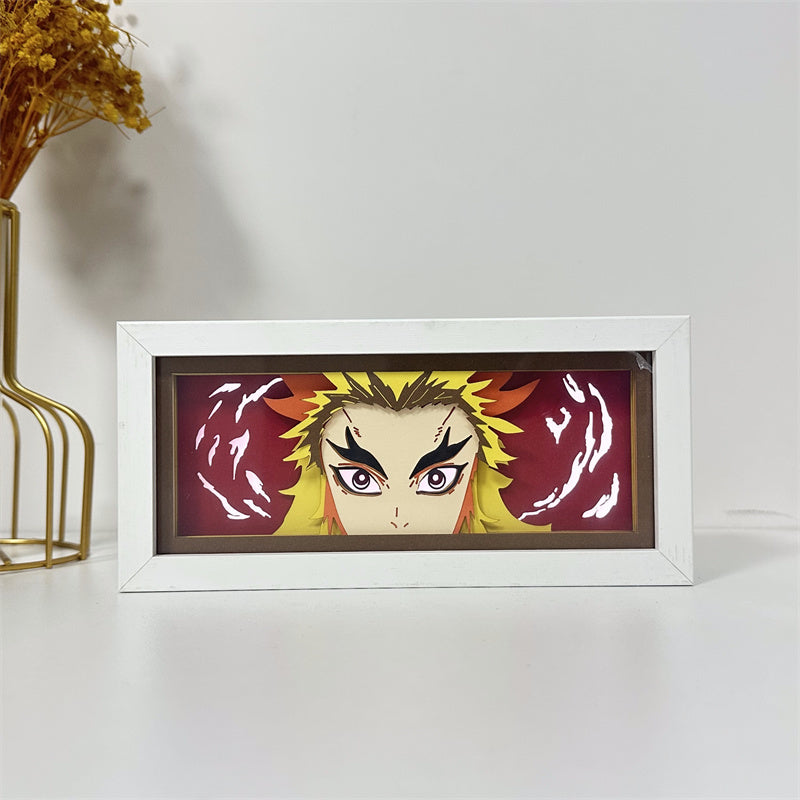Anime-Themed RGB Paper Carving Lamp, Multi-Color Modes, with Remote & Touch Dimming