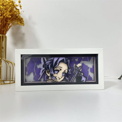 Anime-Themed RGB Paper Carving Lamp, Multi-Color Modes, with Remote & Touch Dimming