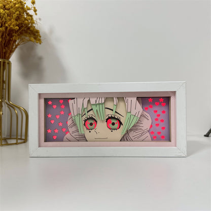 Anime-Themed RGB Paper Carving Lamp, Multi-Color Modes, with Remote & Touch Dimming