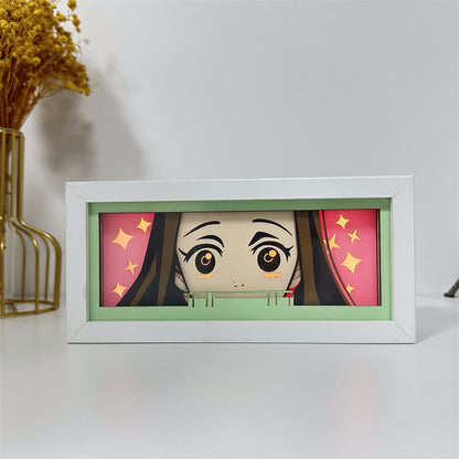 Anime-Themed RGB Paper Carving Lamp, Multi-Color Modes, with Remote & Touch Dimming