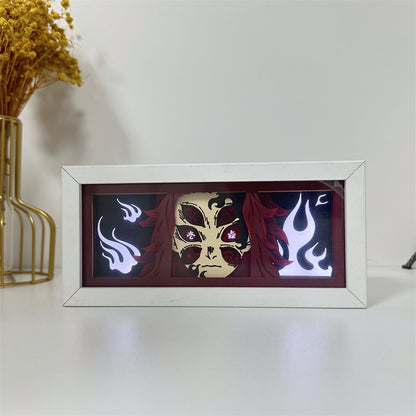 Anime-Themed RGB Paper Carving Lamp, Multi-Color Modes, with Remote & Touch Dimming