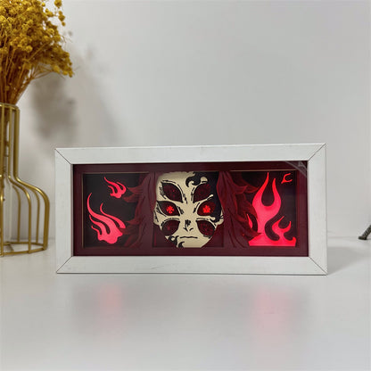 Anime-Themed RGB Paper Carving Lamp, Multi-Color Modes, with Remote & Touch Dimming