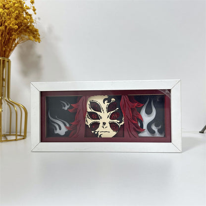 Anime-Themed RGB Paper Carving Lamp, Multi-Color Modes, with Remote & Touch Dimming