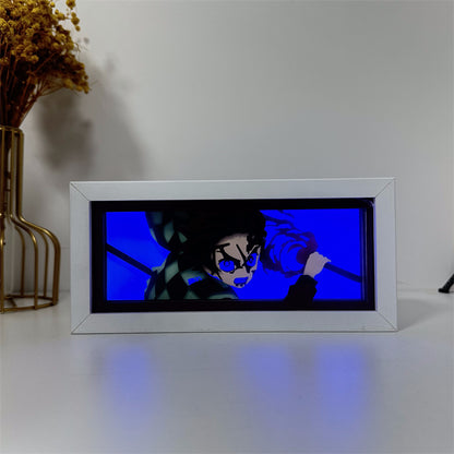Anime-Themed RGB Paper Carving Lamp, Multi-Color Modes, with Remote & Touch Dimming