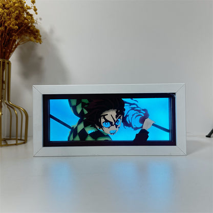 Anime-Themed RGB Paper Carving Lamp, Multi-Color Modes, with Remote & Touch Dimming