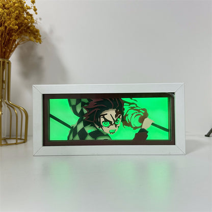 Anime-Themed RGB Paper Carving Lamp, Multi-Color Modes, with Remote & Touch Dimming