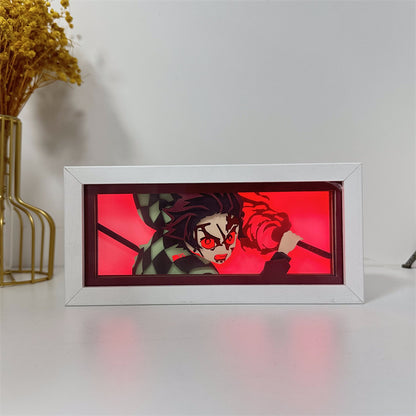 Anime-Themed RGB Paper Carving Lamp, Multi-Color Modes, with Remote & Touch Dimming