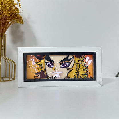 Anime-Themed RGB Paper Carving Lamp, Multi-Color Modes, with Remote & Touch Dimming