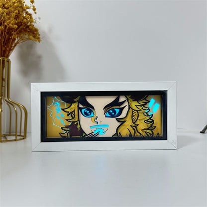 Anime-Themed RGB Paper Carving Lamp, Multi-Color Modes, with Remote & Touch Dimming