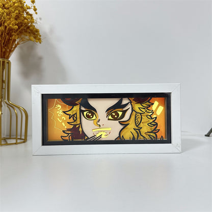 Anime-Themed RGB Paper Carving Lamp, Multi-Color Modes, with Remote & Touch Dimming