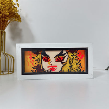 Anime-Themed RGB Paper Carving Lamp, Multi-Color Modes, with Remote & Touch Dimming