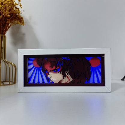 Anime-Themed RGB Paper Carving Lamp, Multi-Color Modes, with Remote & Touch Dimming