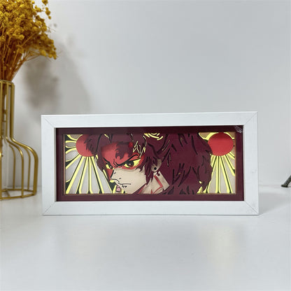 Anime-Themed RGB Paper Carving Lamp, Multi-Color Modes, with Remote & Touch Dimming