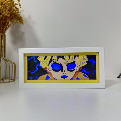 Anime-Themed RGB Paper Carving Lamp, Multi-Color Modes, with Remote & Touch Dimming