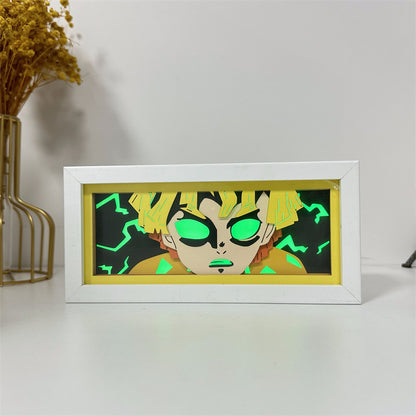 Anime-Themed RGB Paper Carving Lamp, Multi-Color Modes, with Remote & Touch Dimming