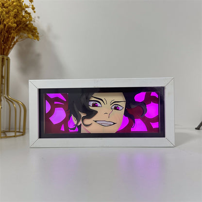 Anime-Themed RGB Paper Carving Lamp, Multi-Color Modes, with Remote & Touch Dimming