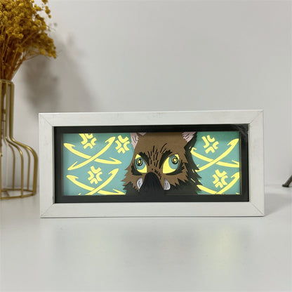 Anime-Themed RGB Paper Carving Lamp, Multi-Color Modes, with Remote & Touch Dimming