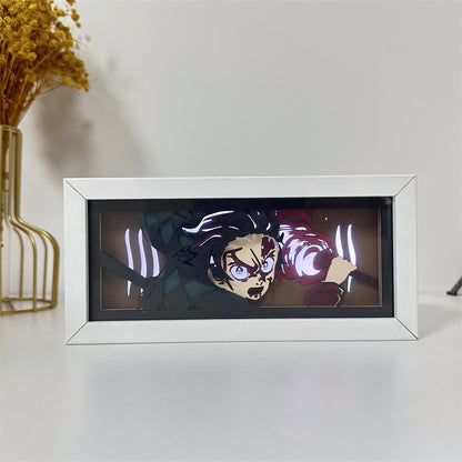 Anime-Themed RGB Paper Carving Lamp, Multi-Color Modes, with Remote & Touch Dimming