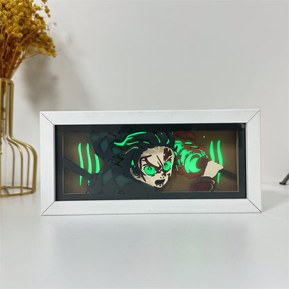 Anime-Themed RGB Paper Carving Lamp, Multi-Color Modes, with Remote & Touch Dimming